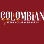 The logo for colombian steakhouse and bakery.